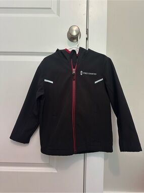 Free Country Black Jacket with Red Lining